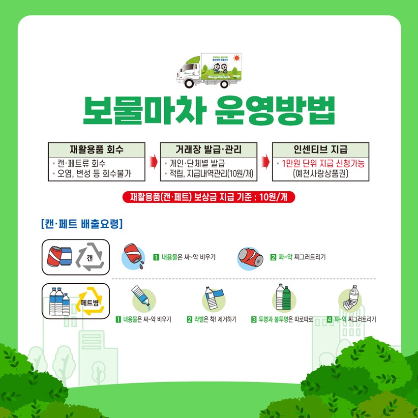 3.2026년 6월 클린예천 보물마차 운영일정 안내